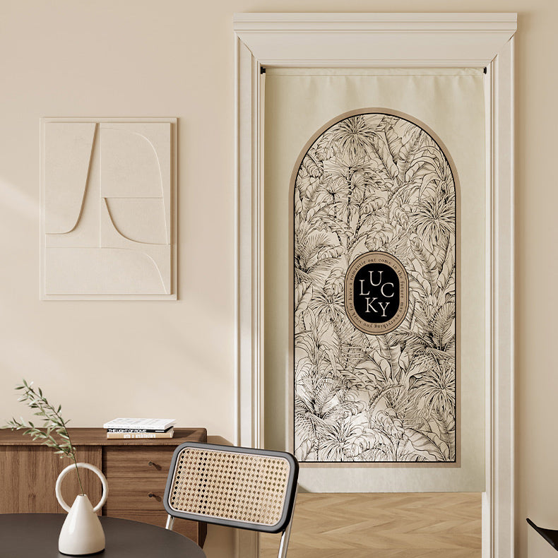 lucky logo luxury curtain