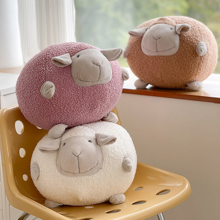 3color boa sheep cushion