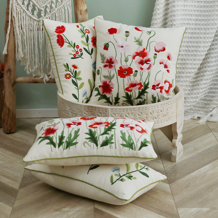 2design colorful retro flower cushion