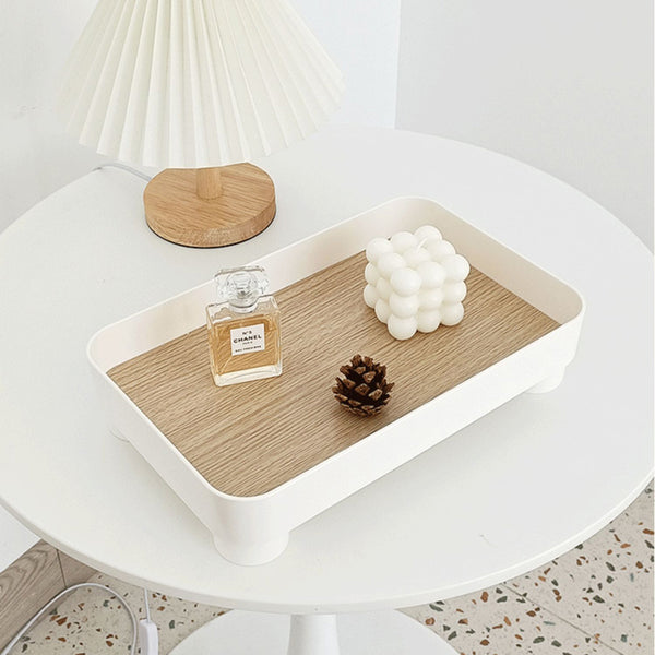 4color square wood tray case