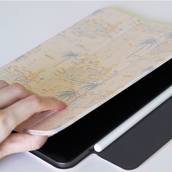 sunset harbor iPad case