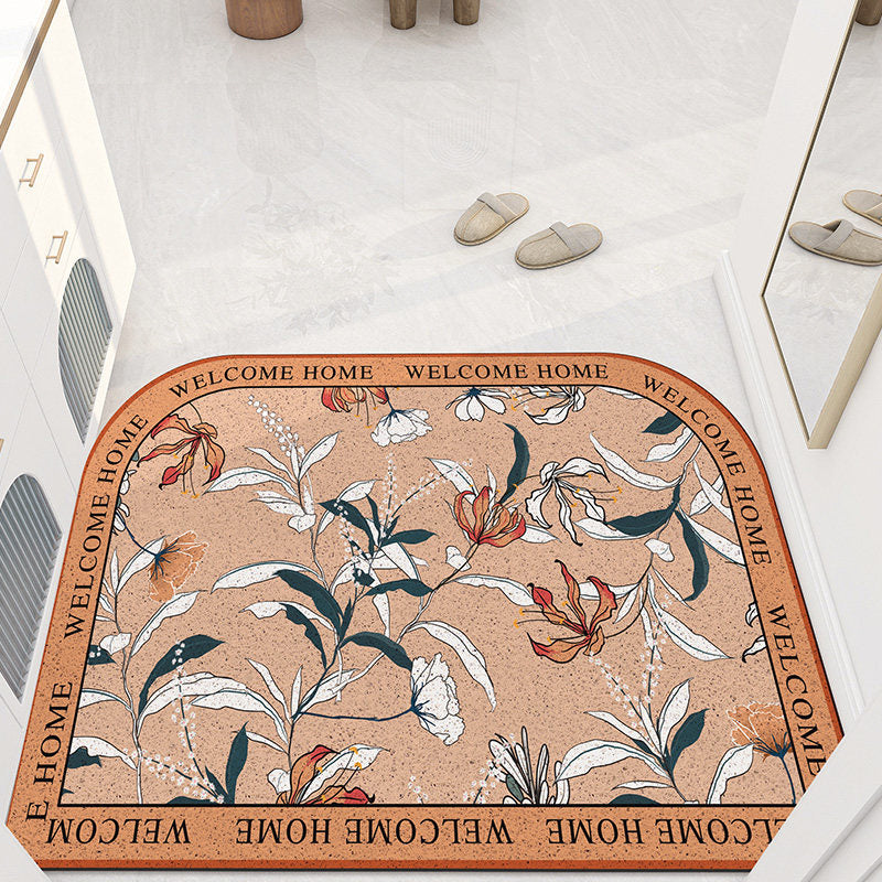 4design flower mini door mat