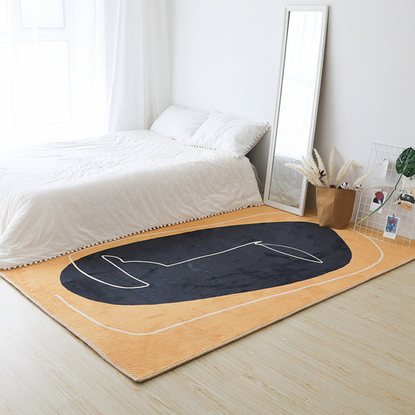 3color modern face carpet