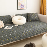 2color quilted cotton sofa cover