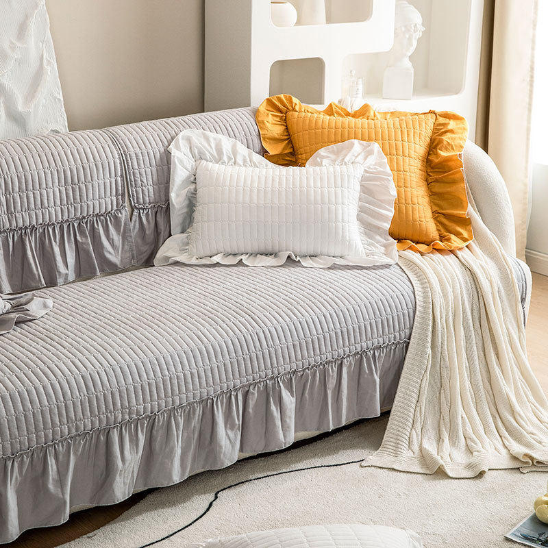 5color cotton frill sofa cover