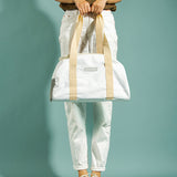 3color mesh half circle boston bag