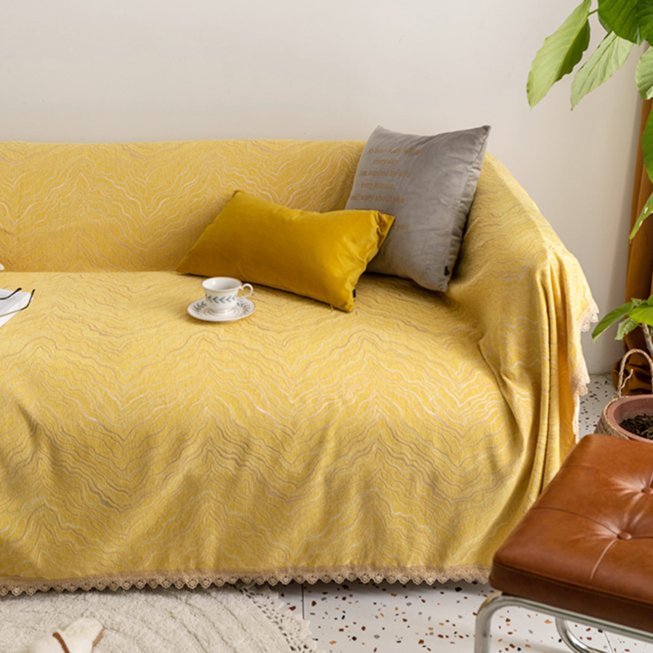 6color chenille sofa cover