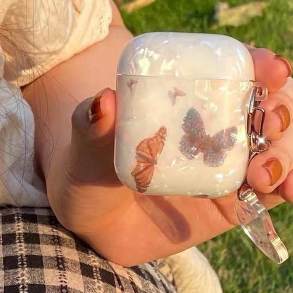 butterfly crystal Airpods case