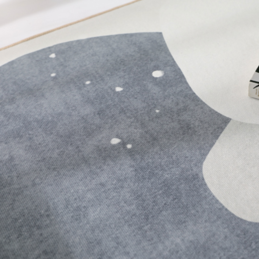 blue motif 3design square carpet