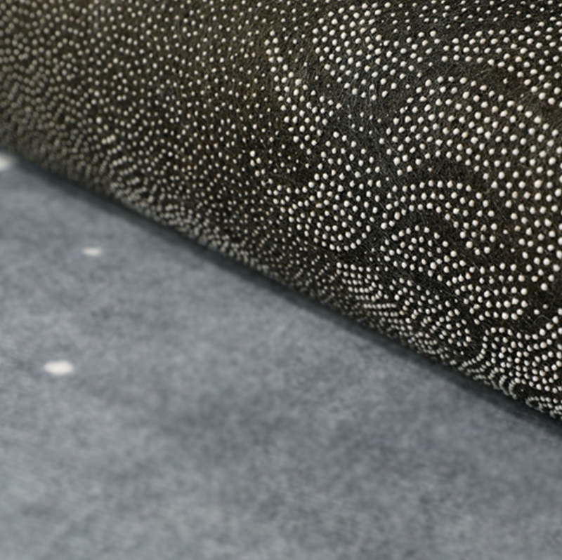 blue motif 3design square carpet