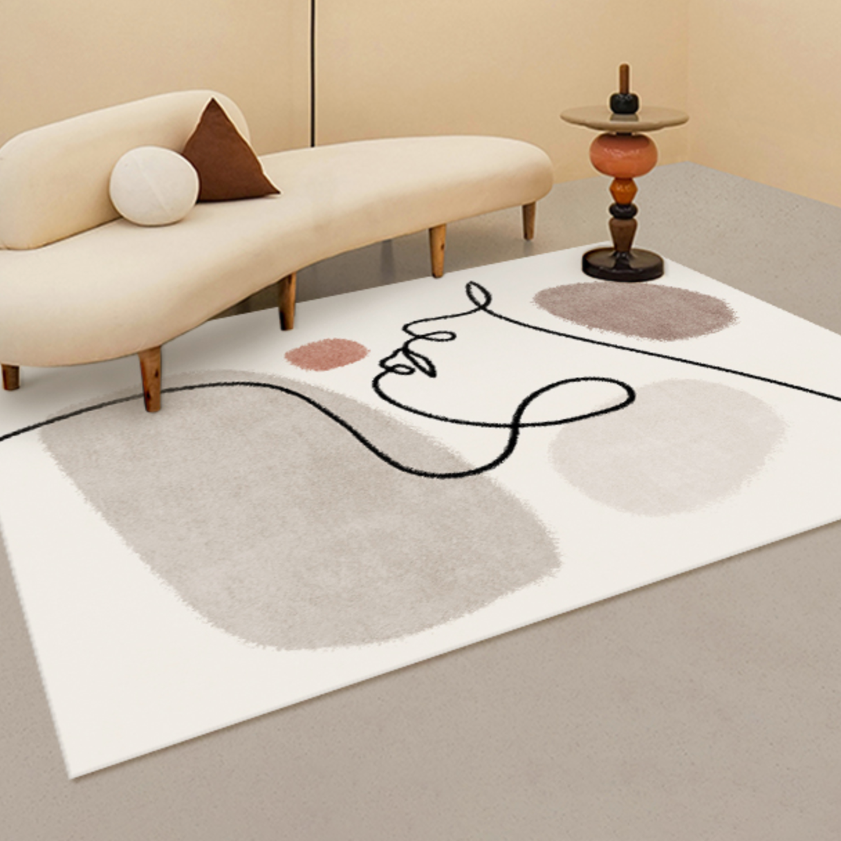 monotone art 4design square carpet