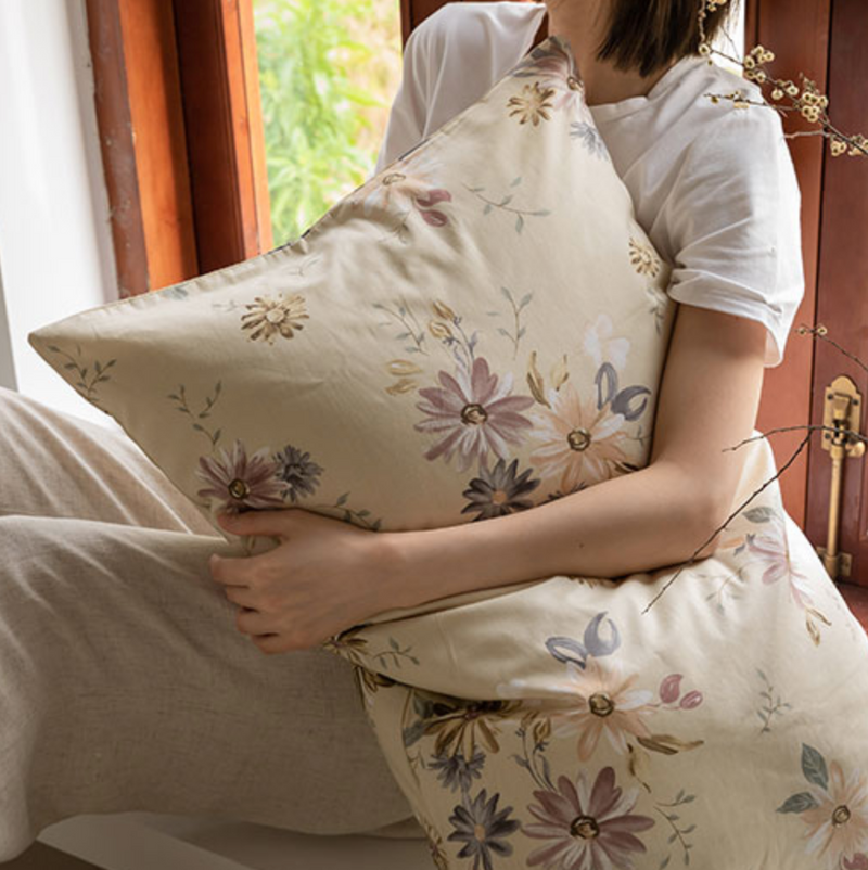 romantic pink bedlinen set
