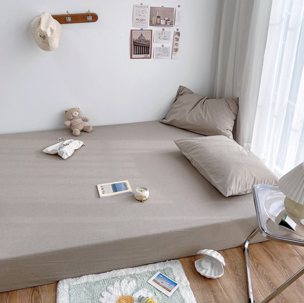 19color simple mattress sheet & pillow sheets set