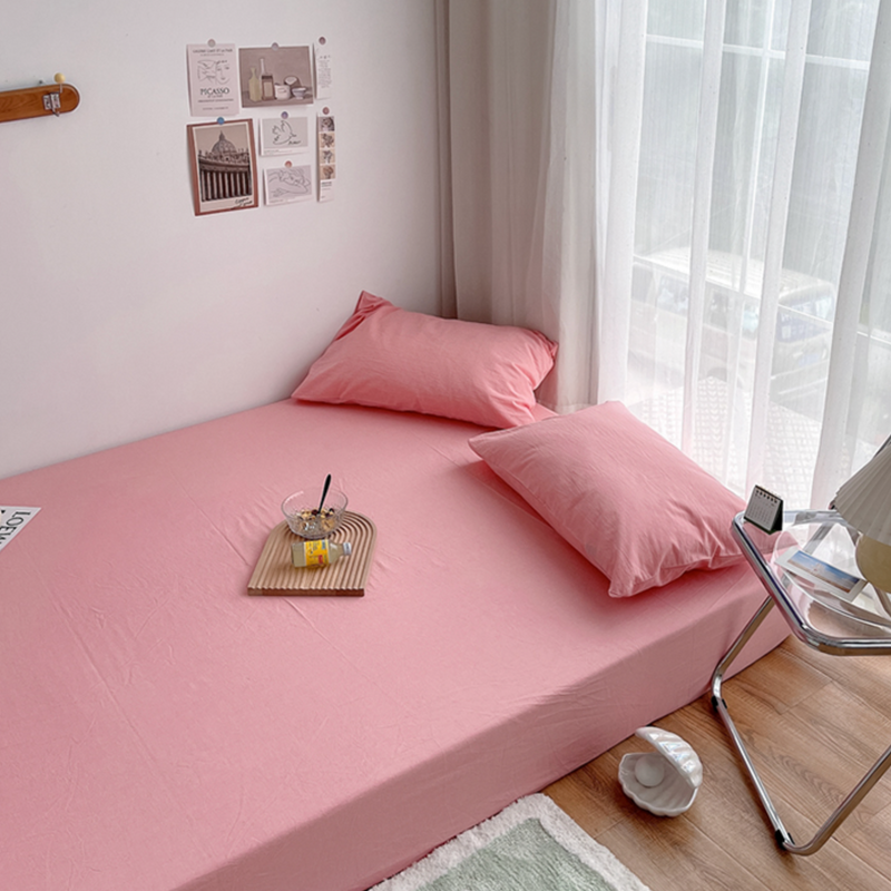 19color simple mattress sheet & pillow sheets set