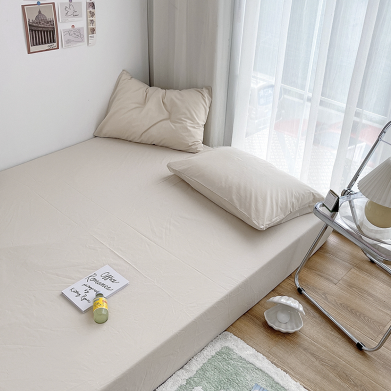 19color simple mattress sheet & pillow sheets set