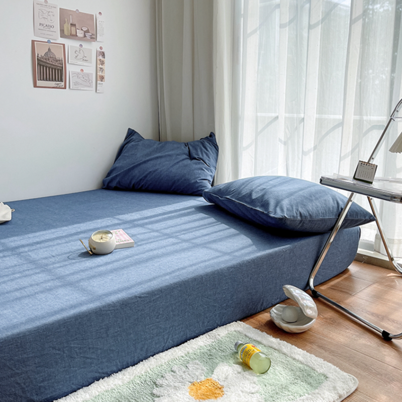 19color simple mattress sheet & pillow sheets set