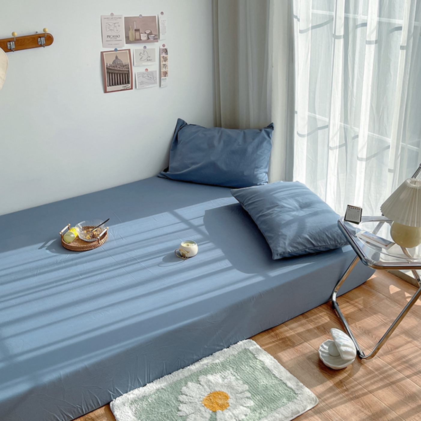 【大人気】19color simple mattress sheet & pillow sheets set