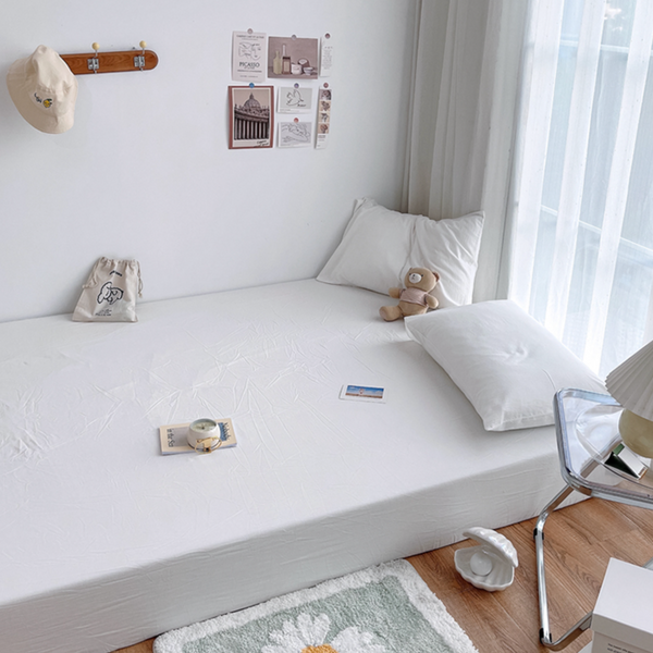 19color simple mattress sheet & pillow sheets set