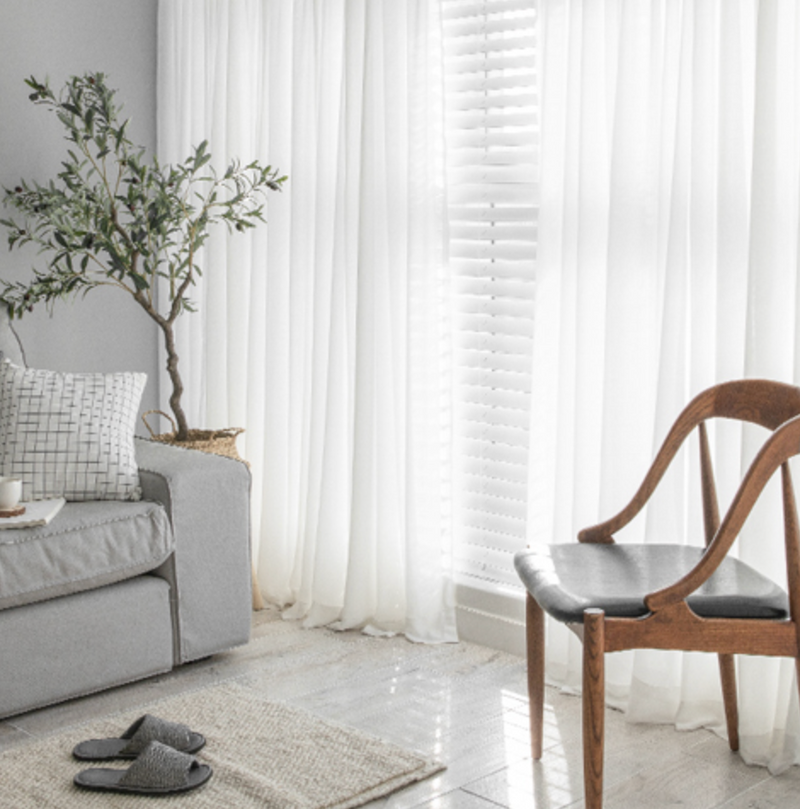 simple white curtain