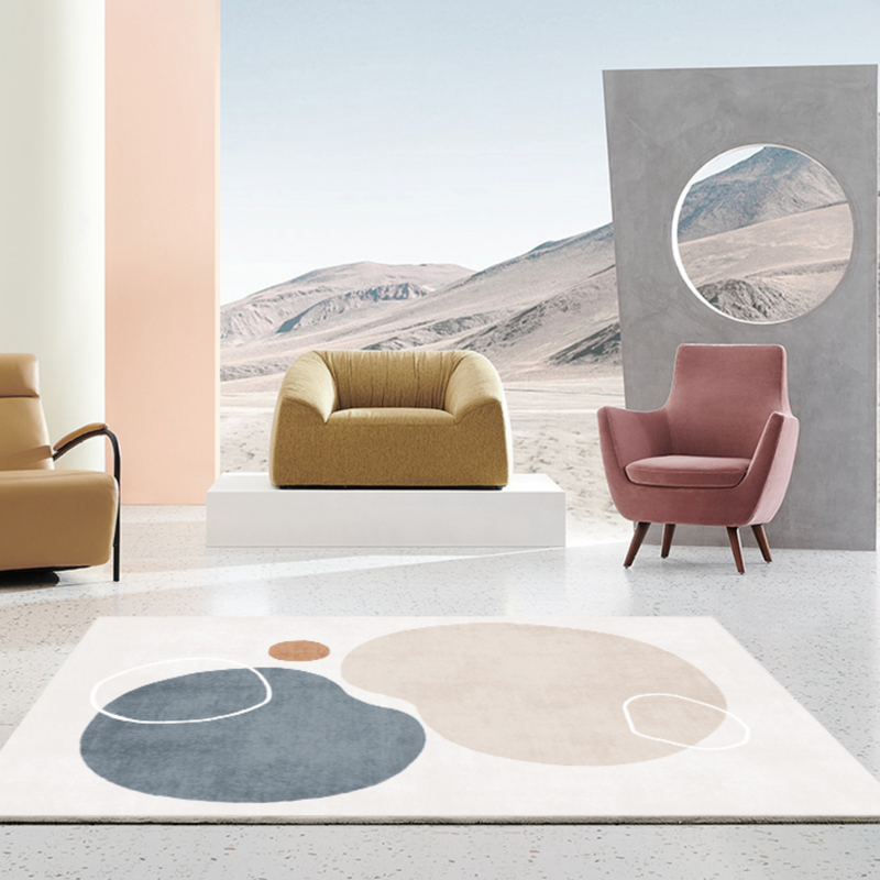 stone motif 4design square carpet