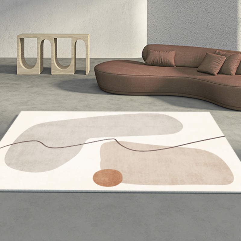 stone motif 4design square carpet