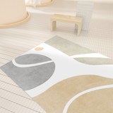 yellow stream square carpet