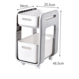 2type white × gray storage trolley