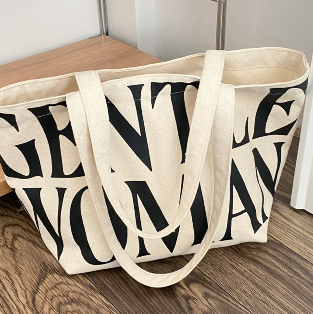 gentle woman tote bag