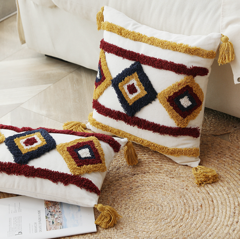 diamond boa cushion