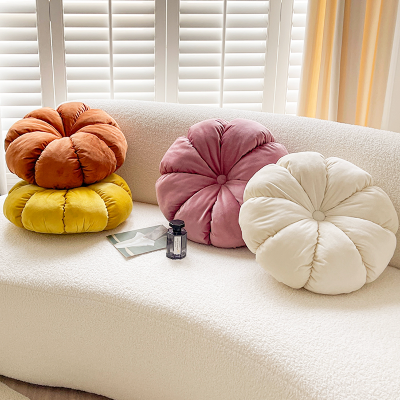 5color colorful pumpkin cushion