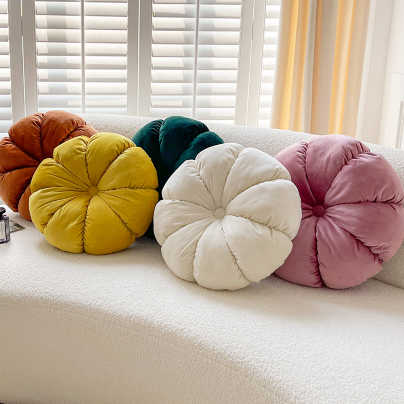 5color colorful pumpkin cushion