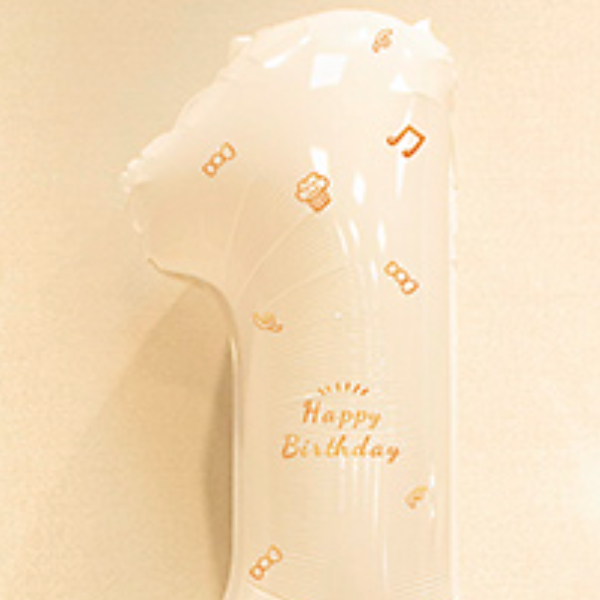 【即納】brown bear 1st birthday balloon set