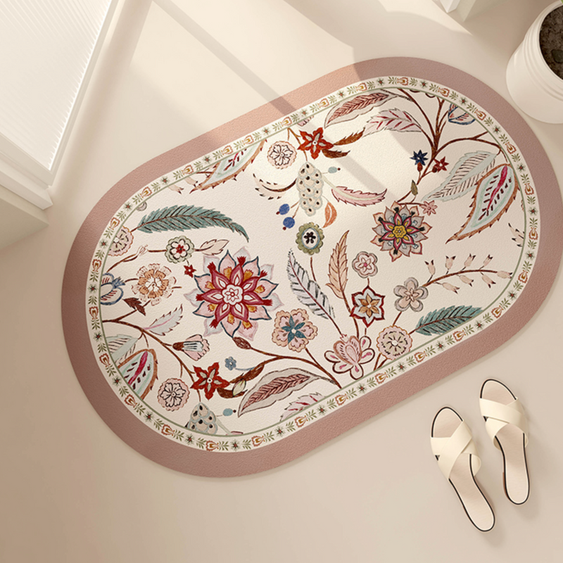 pink cornelia bath mat
