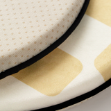 2color panda check round cushion