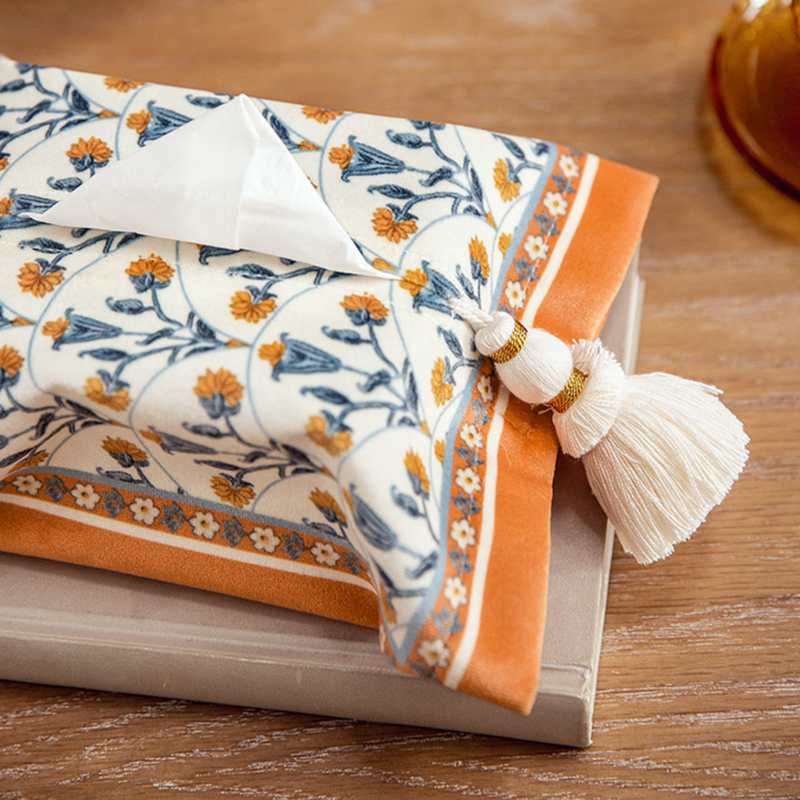 2design orange × blue tissue case
