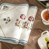 royal blue edge flower place mat