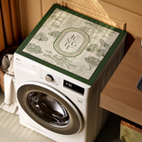 green retro forest laundry mat
