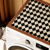 argyle brown check laundry mat