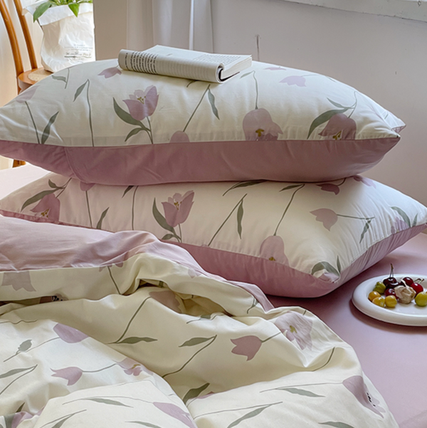 【即納】 big flower bedlinen set / 1.2m , flat sheets