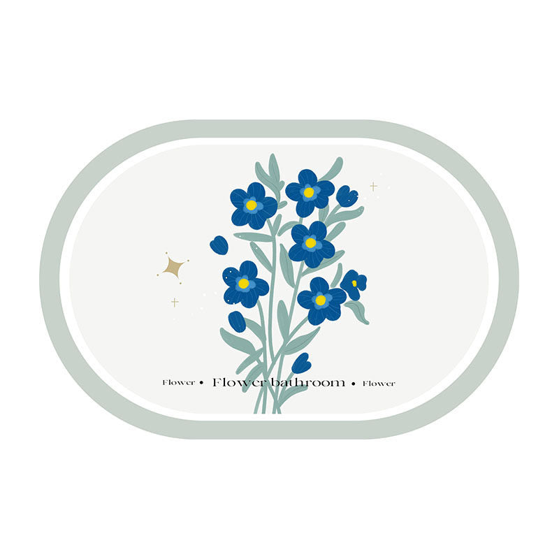 8design dream flower bath mat