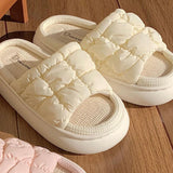 9color quilted down roomshoes