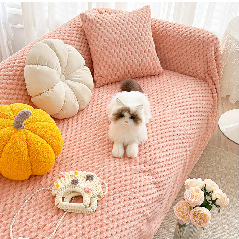 3color waffle fabric simple sofa cover