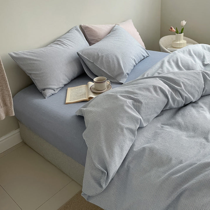 8color pale stripe bedlinen set
