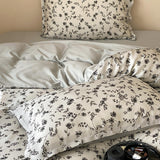 8design monotone modern flower bedlinen set