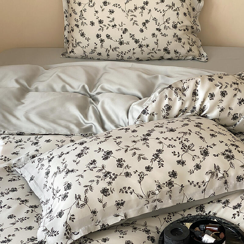 8design monotone modern flower bedlinen set