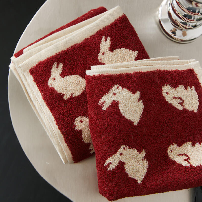 3color rabbit casual colour towel