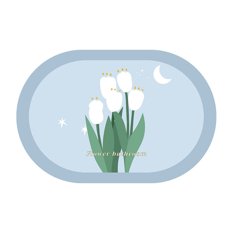 8design dream flower bath mat