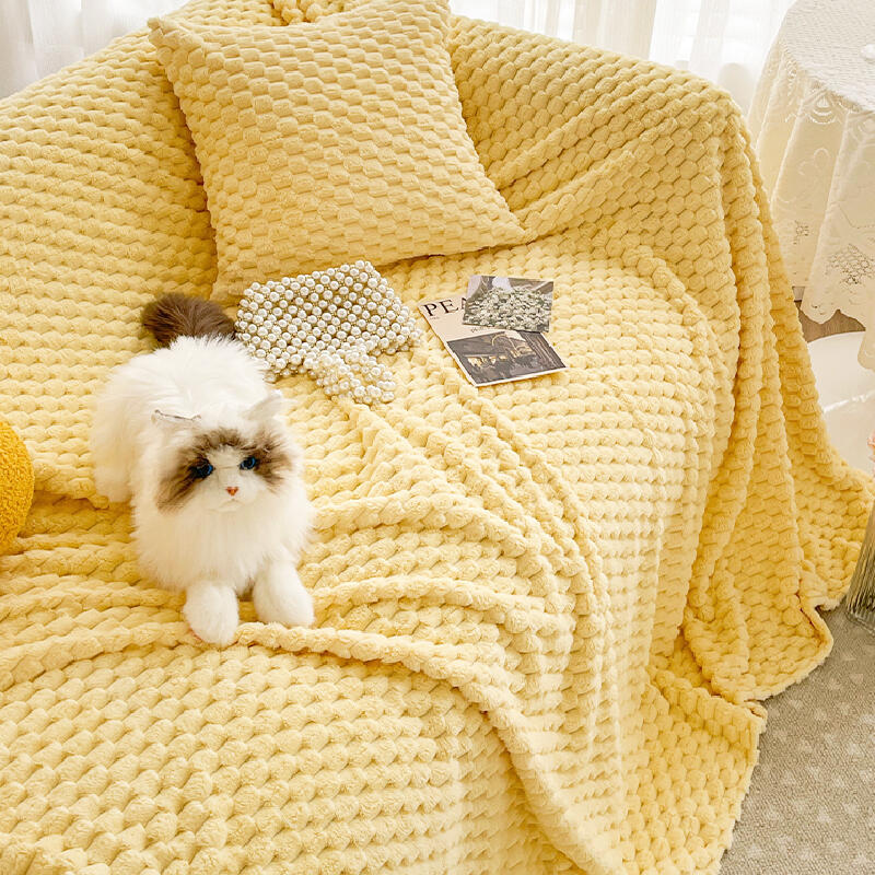 3color waffle fabric simple cushion