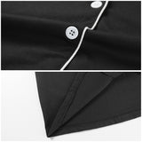 piping charcoal gray pair roomwear