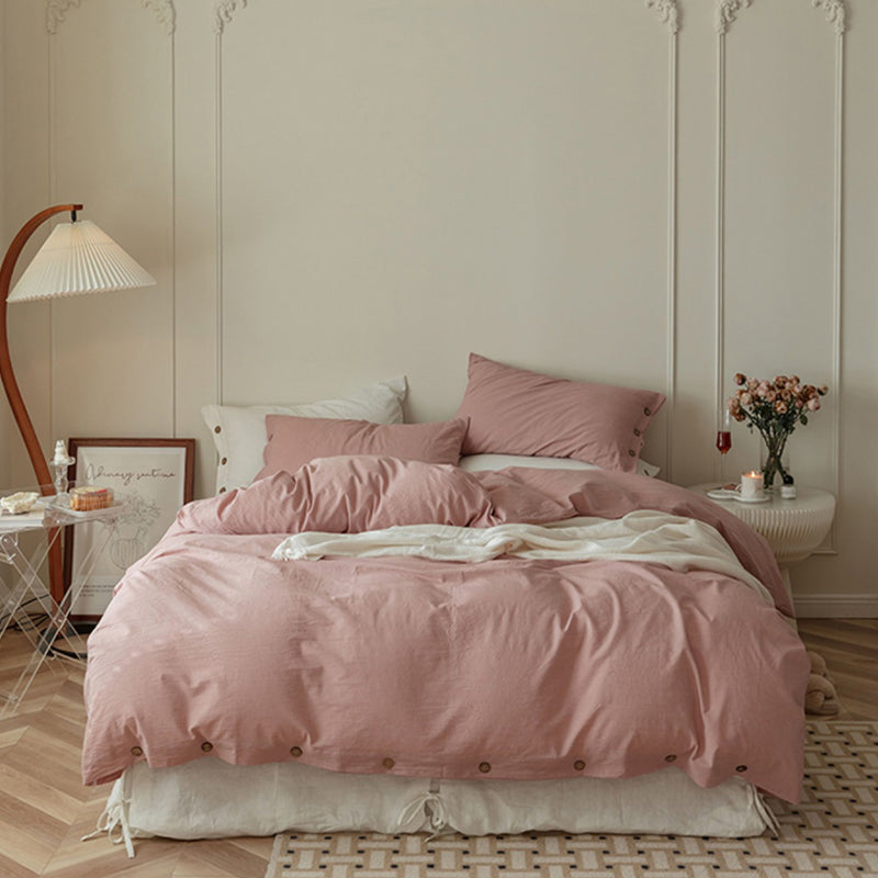 11color button closure bedlinen set